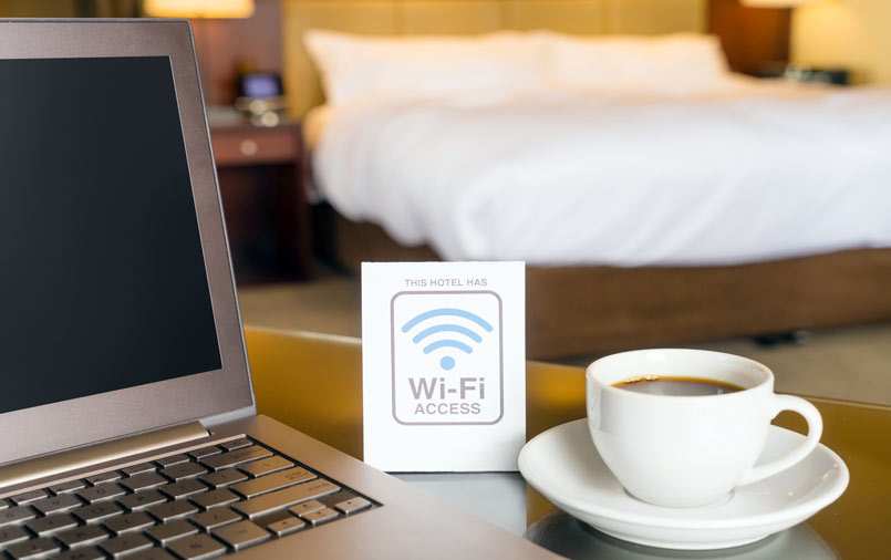 Hotel WiFi and coffee