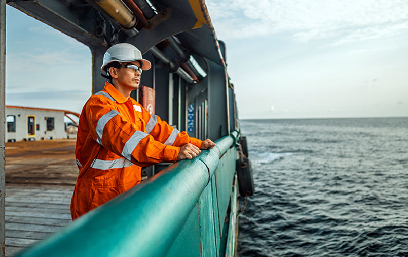 Seafarer at sea