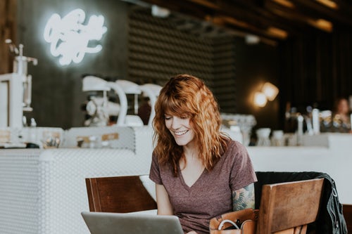 girl with nbn internet